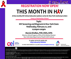 February This Month in HIV: HIV Screening and Diagnosis in New York State
